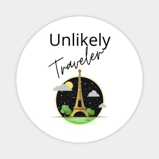 Unlikely Traveler Eiffel Tower Paris Magnet